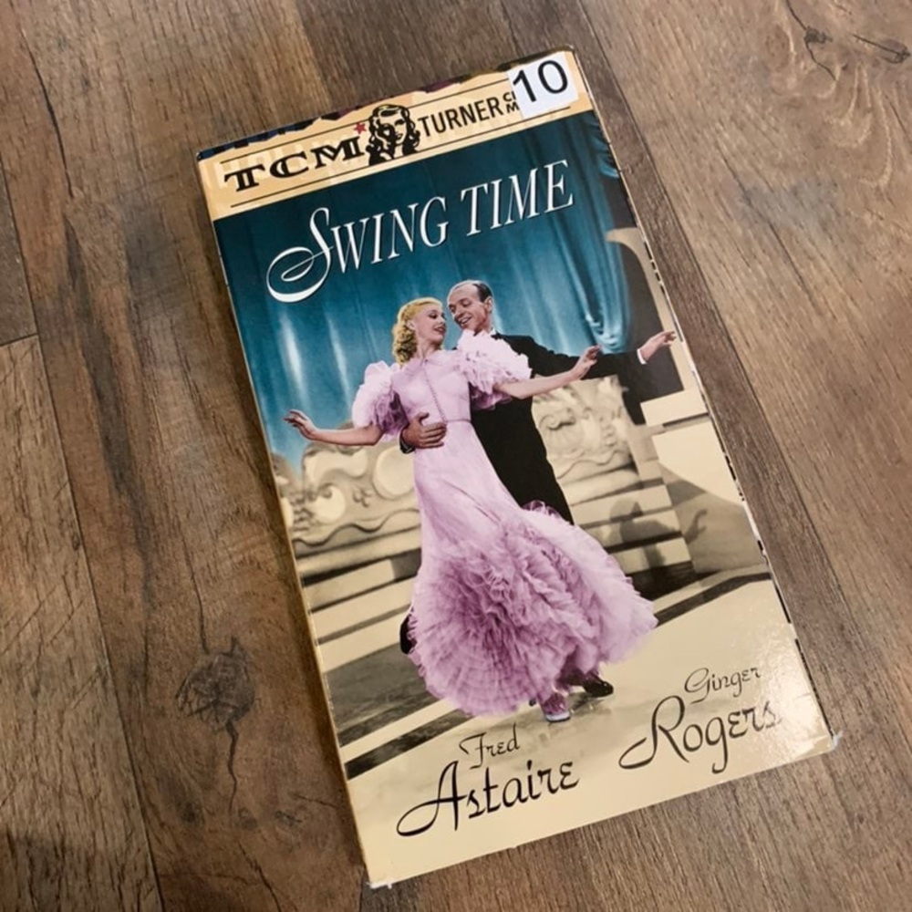 Swing time vintage vhs tape